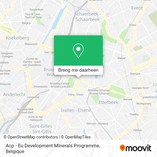 Acp - Eu Development Minerals Programme kaart