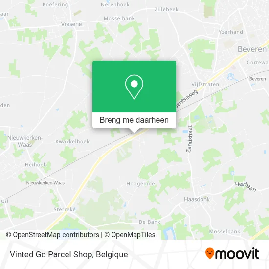 Vinted Go Parcel Shop kaart