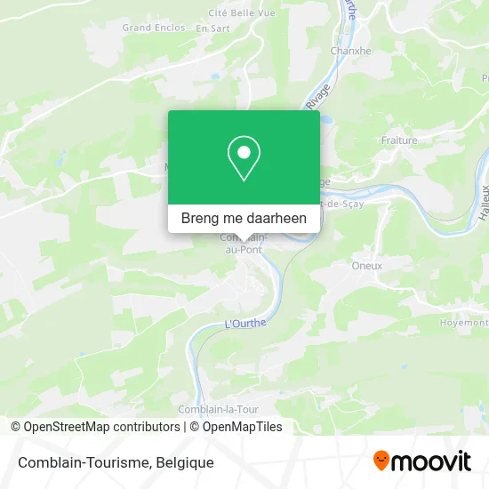 Comblain-Tourisme kaart