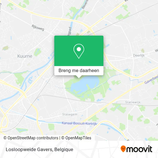 Losloopweide Gavers kaart