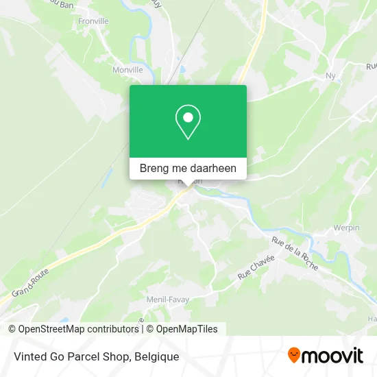 Vinted Go Parcel Shop kaart