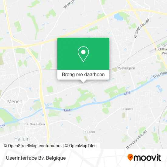 Userinterface Bv kaart