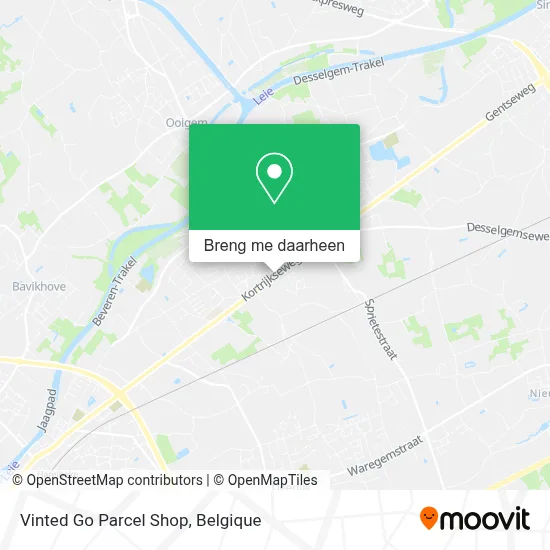 Vinted Go Parcel Shop kaart