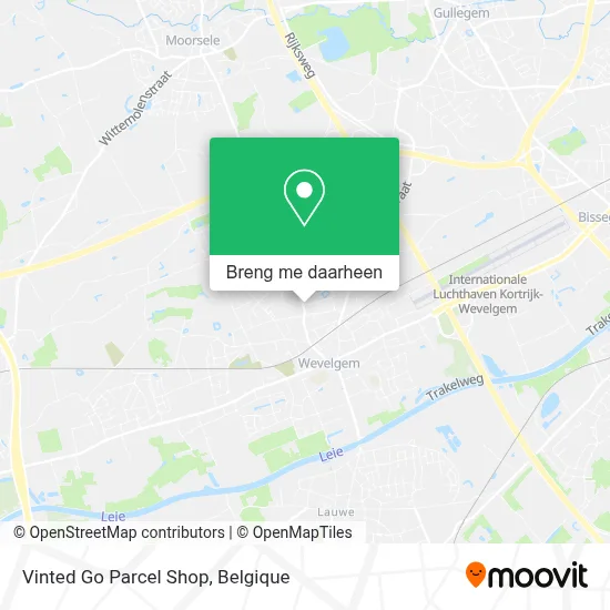 Vinted Go Parcel Shop kaart