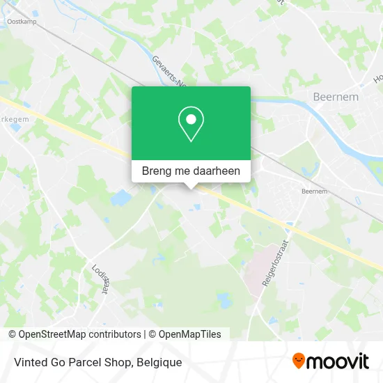 Vinted Go Parcel Shop kaart