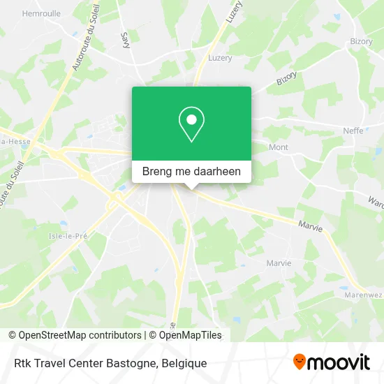 Rtk Travel Center Bastogne kaart