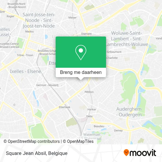 Square Jean Absil kaart
