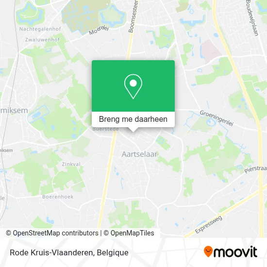 Rode Kruis-Vlaanderen kaart