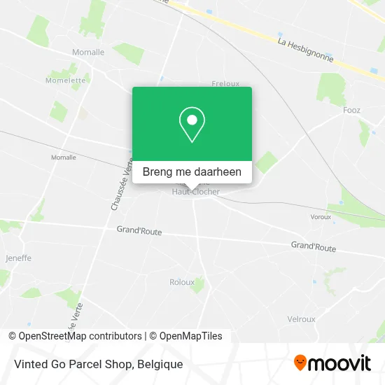 Vinted Go Parcel Shop kaart