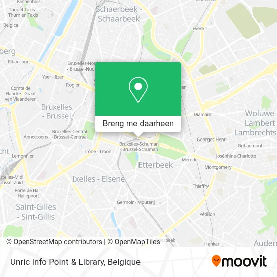 Unric Info Point & Library kaart