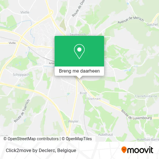 Click2move by Declerc kaart