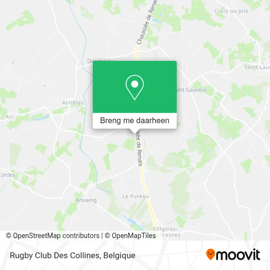 Rugby Club Des Collines kaart