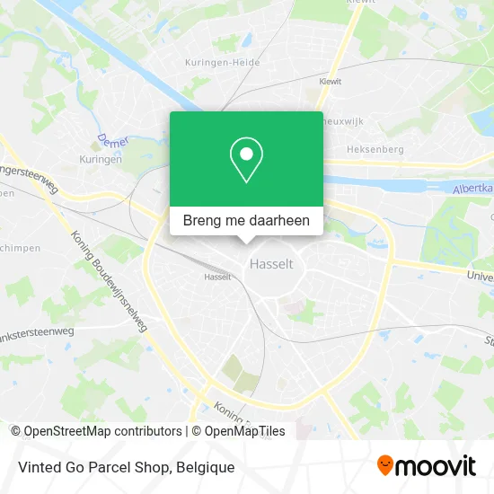 Vinted Go Parcel Shop kaart