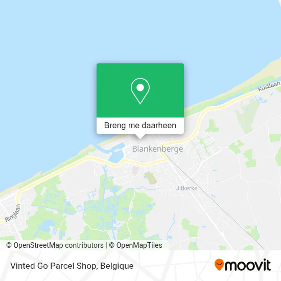 Vinted Go Parcel Shop kaart