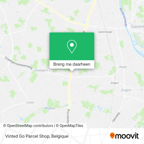 Vinted Go Parcel Shop kaart