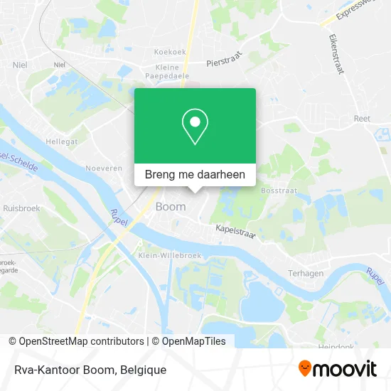 Rva-Kantoor Boom kaart