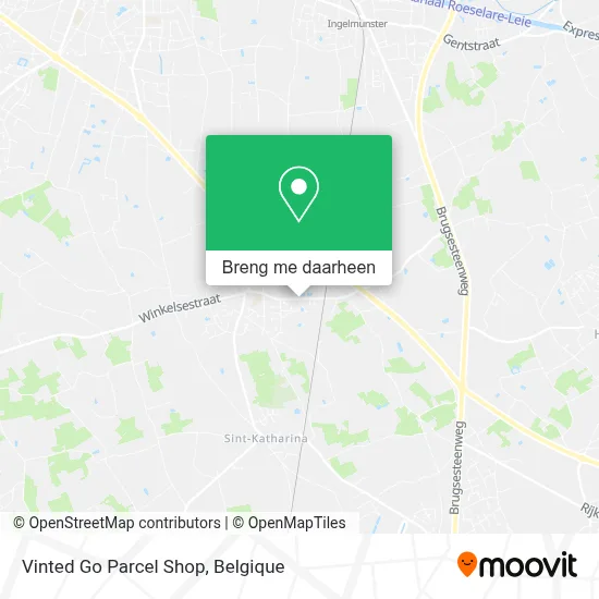 Vinted Go Parcel Shop kaart