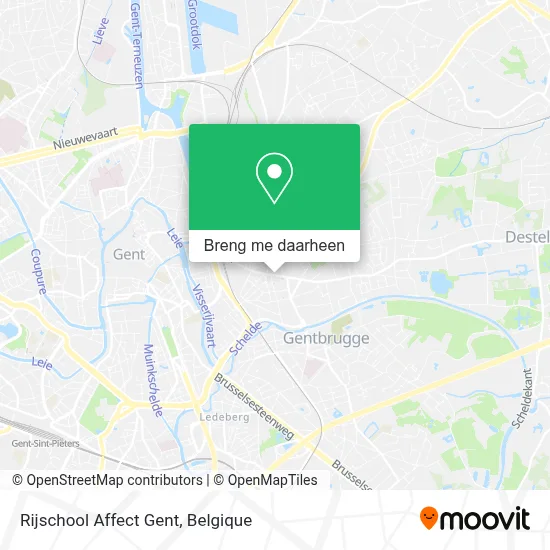 Rijschool Affect Gent kaart