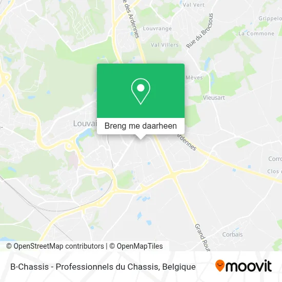 B-Chassis - Professionnels du Chassis kaart