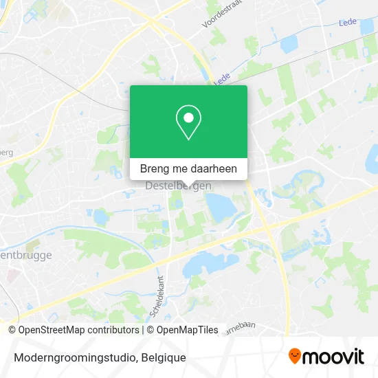 Moderngroomingstudio kaart