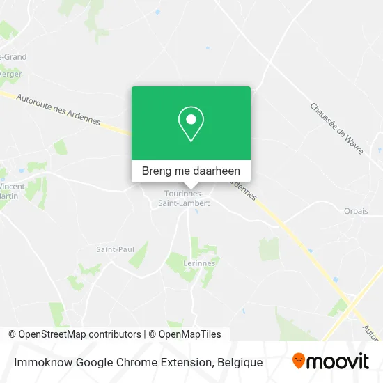 Immoknow Google Chrome Extension kaart