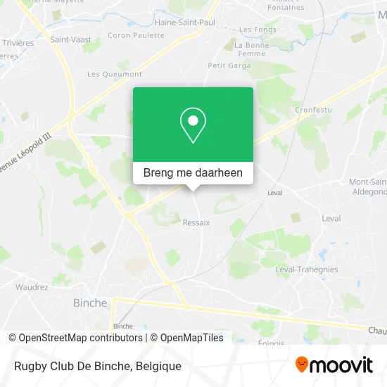 Rugby Club De Binche kaart