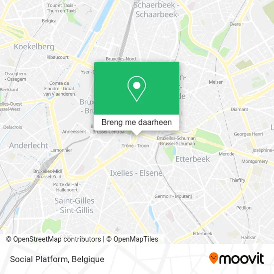 Social Platform kaart