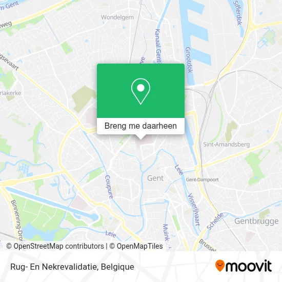 Rug- En Nekrevalidatie kaart