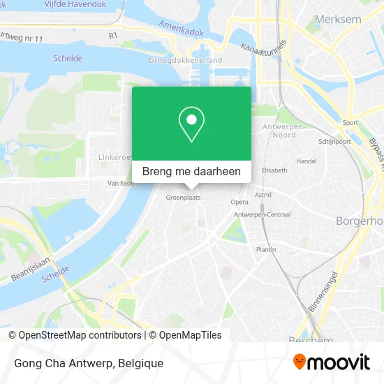 Gong Cha Antwerp kaart