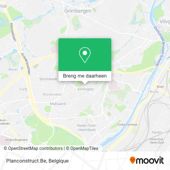 Planconstruct.Be kaart