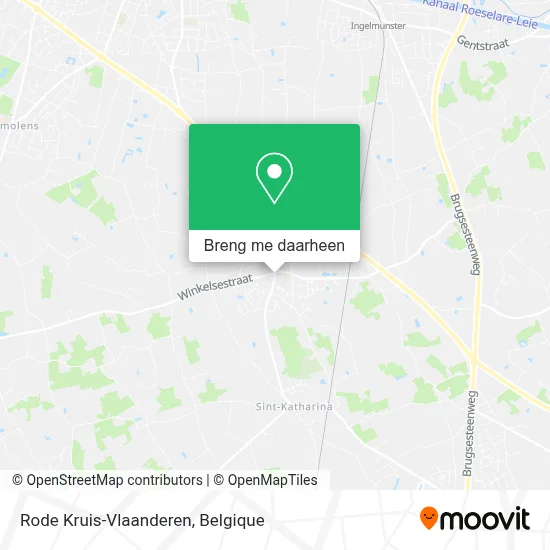 Rode Kruis-Vlaanderen kaart