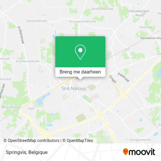 Springvis kaart