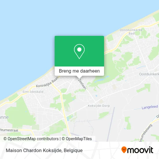 Maison Chardon Koksijde kaart
