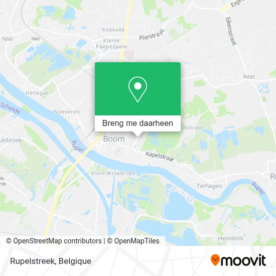 Rupelstreek kaart