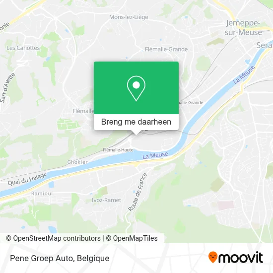 Pene Groep Auto kaart