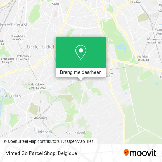 Vinted Go Parcel Shop kaart