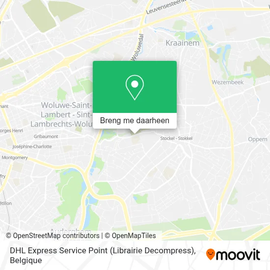 DHL Express Service Point (Librairie Decompress) kaart