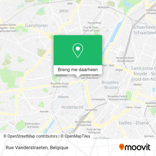 Rue Vanderstraeten kaart