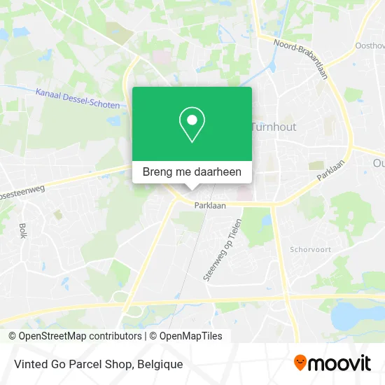 Vinted Go Parcel Shop kaart