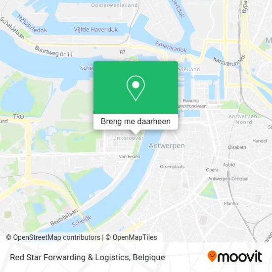 Red Star Forwarding & Logistics kaart