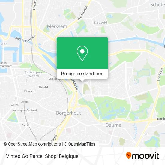Vinted Go Parcel Shop kaart
