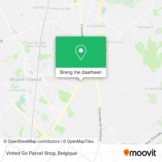 Vinted Go Parcel Shop kaart