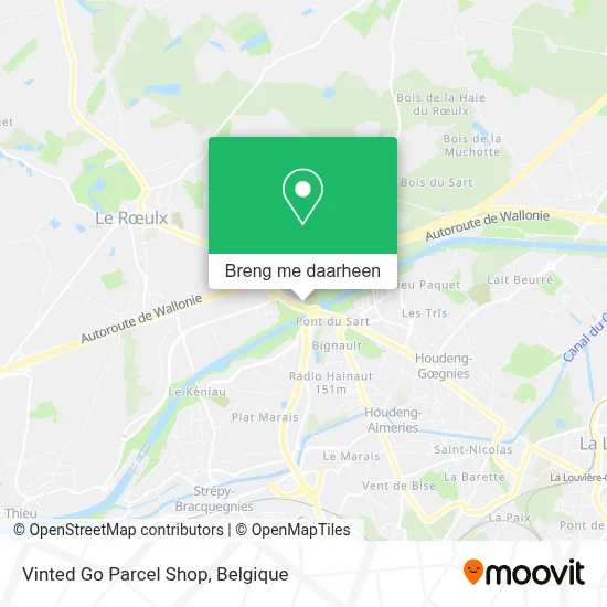 Vinted Go Parcel Shop kaart
