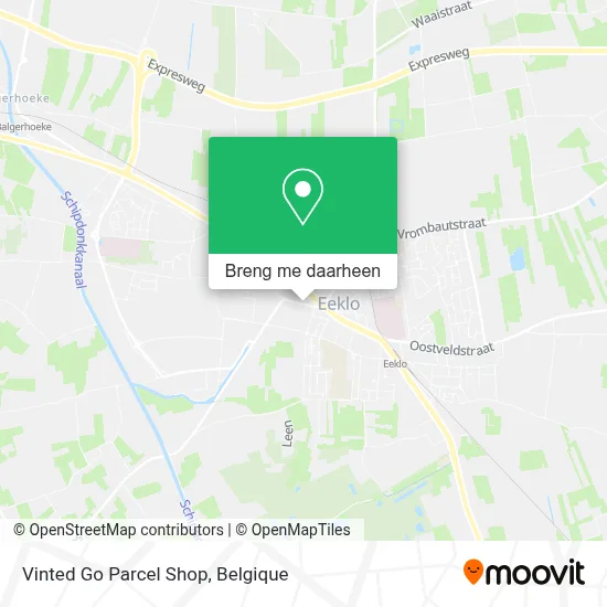 Vinted Go Parcel Shop kaart