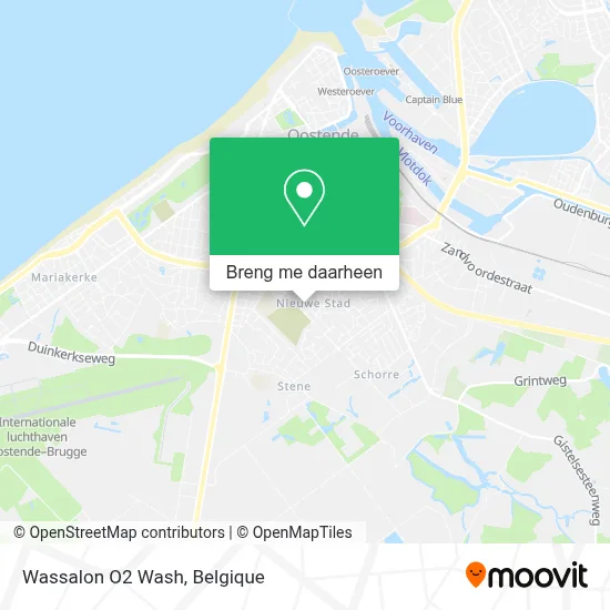 Wassalon O2 Wash kaart