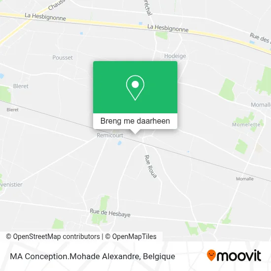 MA Conception.Mohade Alexandre kaart
