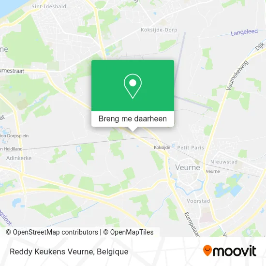 Reddy Keukens Veurne kaart