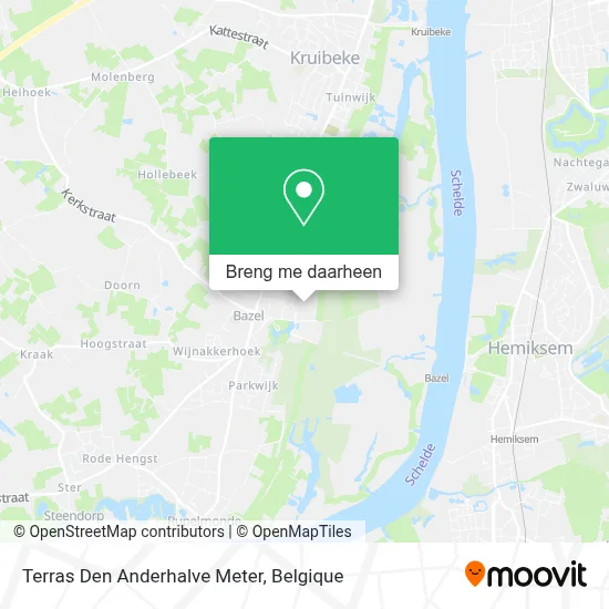 Terras Den Anderhalve Meter kaart