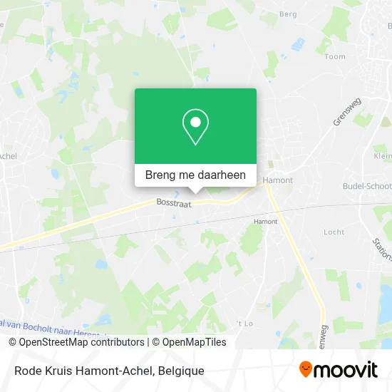 Rode Kruis Hamont-Achel kaart