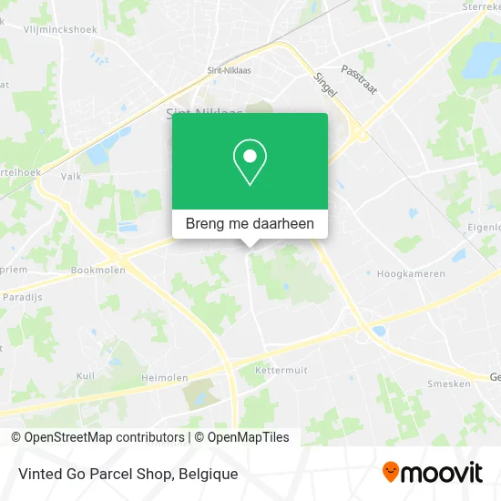 Vinted Go Parcel Shop kaart